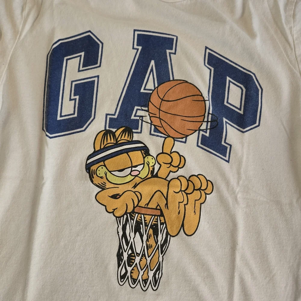 Gap 2 Boys Long Sleeve Basketball Graphic Tshirts - L garfield ghosts - Picture 3 of 7